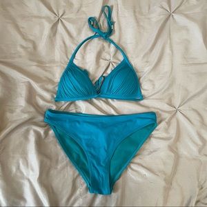 Turquoise bathing suit